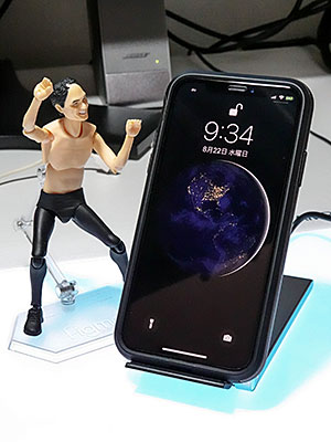 <cheero 2 Coils Wireless Charger Stand>