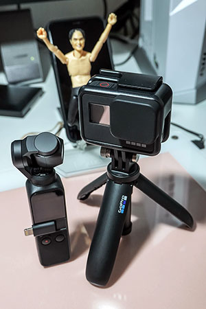 <OsmoPocketとGoProの比較>