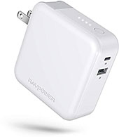 ＜RAVPower モバイルバッテリー 搭載 PD 急速 充電器 5000mAh＞
