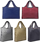 <Bagstar 折りたたみ撥水生地ポッケトエコバッグ 5枚セット>
