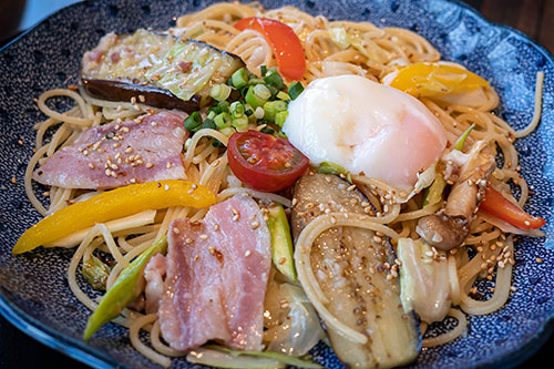 <夏季限定のパスタ>