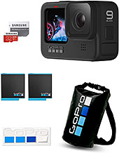 <【GoPro公式限定】GoPro HERO9 Black + 予備バッテリー + 認定SDカード + ドライバッグ + ステッカー 【国内正規品】>