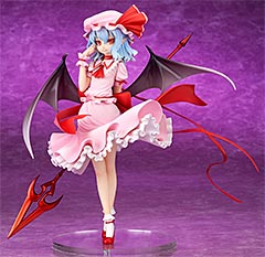 ＜東方Project “永遠に紅い幼き月” レミリア・スカーレット エクストラカラー 1/8 完成品フィギュア[キューズQ]＞