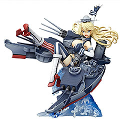 ＜キューズQ 艦隊これくしょん -艦これ- Iowa アイオワ 全高約200mm PVC製 塗装済み 完成品 フィギュア＞