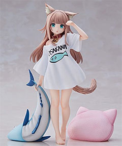 <amiami 1/6スケール うちのねこが女の子でかわいい「きなこ」 おはようVer. 全高約210mm PVC ABS製>