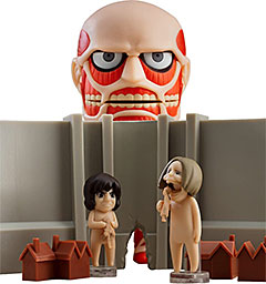 ＜ねんどろいど 進撃の巨人 超大型巨人 リニューアルセット ノンスケール プラスチック製 塗装済み可動フィギュア＞