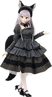 <アゾンインターナショナル Iris Collect レイラ もふもふカフェへようこそ 満月のオオカミメイドver. 1/3スケール ソフビヘッド製 フィギュア コレクター・ スケールドール>