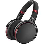 <【Amazon.co.jp 限定】Sennheiser ゼンハイザー HD 458BT ノイズキャンセリングBluetoothヘッドホン, 低遅延, AAC, aptX-LL, Bluetooth 5.0, マルチポイント対応, ボイスアシスタント連携, Smart Control App 【国内正規品】 508968 ブラックxレッド>
