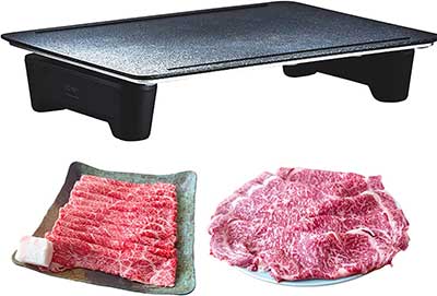 <【お肉特典付】abien MAGIC GRILL (black) | ホットプレート 家電 ホームパーティ 高級 結婚祝い 誕生日プレゼント>