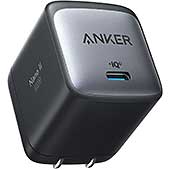 <Anker Nano II 65W (PD 充電器 USB-C)【独自技術Anker GaN II採用/PD対応/PSE技術基準適合/折りたたみ式プラグ】MacBook PD対応Windows PC iPad iPhone Galaxy Android スマートフォン ノートPC 各種 その他機器対応 (ブラック)>