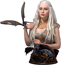 ＜Infinity Studio×Penguin Toys Game of Thrones 「ゲーム オブ スローンズ」 ドラゴンの母 デナーリス ターガリエン 1/1スケール ポリストーン&シリカゲル&織物製 塗装済み完成品フィギュア＞