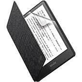 ＜【セット買い】 Kindle Paperwhite 8GB 広告なし(純正ファブリックカバー、ブラック + 保護フィルム 付き)＞