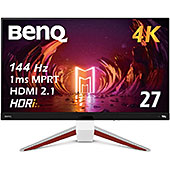 <ベンキュージャパン BenQ MOBIUZ EX2710U ゲーミングモニター(27インチ/4K/IPS/144Hz/PS5対応/2.1chスピーカー/マイク搭載/FreeSync Premium Pro/輝度自動調整/高さ調整)>