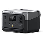 ＜EcoFlow ポータブル電源 RIVER 2 6倍長寿命 256Wh容量 60分満充電 / リン酸鉄リチウムイオン電池 / 充放電サイクル3,000回以上 / 高耐久 / BMS電池保護機能 / 液晶大画面 / アプリ遠隔操作 / 軽量化デザイン / AC(定格300W サージ600W X-Boostで450W）/ USB-A / USB-C キャンプ 車中泊 アウトドア 電力確保 停電対策 防災グッズ (エコフロー リバー2)＞
