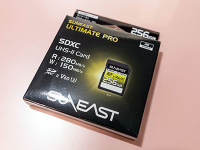 ＜SUNEAST SDXCカード UHS-II V60 最大280MB/s U3 4K UHD ULTIMATE PRO プロフェッショナル メモリーカード (256GB)＞