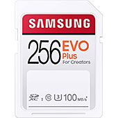 ＜Samsung SDカード 256GB EVO Plus SDXC UHS-1 U3 100MB/s MB-SC256H/EC 国内正規保証品＞