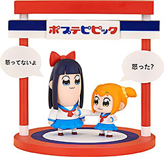 ＜ポプテピピック デフォルメフィギュア ポプ子とピピ美 ノンスケール プラスチック製 塗装済み完成品フィギュア＞