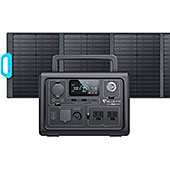 ＜BLUETTI ポータブル電源 ソーラーパネルセット EB3A 268Wh/600W 120Wソーラーチャージャーソーラー充電 APP遠隔操作 UPS機能付き 電力リフト機能付 エコモード機能搭載 リン酸鉄リチウム 小型軽量 純正弦波 MPPT制御方式採用 家庭アウトドア両用バックアップバッテリー キャンプ/車中泊/防災グッズ/地震停電時に非常用電源 LEDライト付き AC100V 50Hz/60Hz対応＞