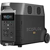 ＜EcoFlow DELTA Pro (デルタプロ) ポータブル電源 7倍の長寿命 リン酸鉄リチウムイオン電池 充放電サイクル3500回以上 3,600Wh 大容量 X-Stream急速充電 3.1時間フル充電 出力3000W (サージ6000W) X-Boost機能 パススルー機能 アプリ遠隔操作可能 純正弦波 高耐久 省エネ キャンプ/車中泊/アウトドア/家庭用蓄電池/防災/非常用電源/バックアップ電源/電気代節約＞