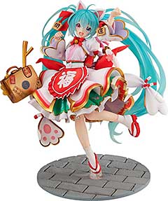 ＜キャラクター・ボーカル・シリーズ01 初音ミク 初音ミク 招きミクver. 1/7スケール プラスチック製 塗装済み完成品フィギュア＞