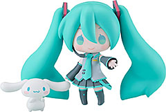 ＜ねんどろいど 初音ミク x シナモロール 初音ミク シナモロールコラボVer. ノンスケール プラスチック製 塗装済み可動フィギュア＞