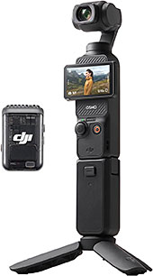 ＜DJI vlogカメラ Osmo Pocket 3 クリエイターコンボ 1インチCMOS 4K 120fps 動画対応 Vlog用カメラ 3軸スタビライザー ジンバルカメラ アクションカメラ 顔 被写体トラッキング 高速フォーカス マイク同梱＞