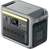 ＜Anker Solix C1000 Portable Power Station 1056Wh 58分満充電 高出力AC(定格1500W / 瞬間最大2000W / SurgePad 2000W, 6ポート) 長寿命10年 リン酸鉄 コンパクト設計 拡張バッテリー対応(別売り) パススルー機能 アプリ遠隔操作＞