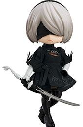 ＜ねんどろいどどーる NieR Automata 2B[ヨルハ二号B型] ノンスケール 布&磁石&プラスチック製 塗装済み可動フィギュア＞