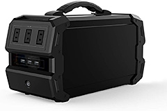 ＜LACITA ポータブル電源 エナーボックス 大容量 120000mAh/444Wh AC出力400W 正弦波【2年保証】 (Black)＞