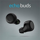 ＜Echo Buds (エコーバッズ) 第2世代 - アクティブ ノイズキャンセリング 付き完全 ワイヤレスイヤホン with Alexa｜ブラック＞