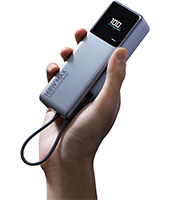 ＜Xiaomi 165W Power Bank 10000mAh 【最大出力165W 2台同時超高速充電】USB-Cケーブル内蔵 小型 大容量 本体90W急速充電 カラーディスプレイに充電情報表示 PSE認証済＞
