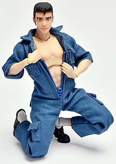 ＜ダイキ工業 くそみそテクニック 阿部高和 1/12スケール PVC&ABS製 塗装済み 可動フィギュア＞