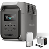 ＜EcoFlow ポータブル電源 DELTA 3 1500 1536Wh ぽーたふる電源 リン酸鉄リチウムイオン 90分で満充電 長寿命 大容量 家庭用 蓄電池 発電機 バッテリー 車中泊 停電 防災グッズ エコフロー グレー色
＞