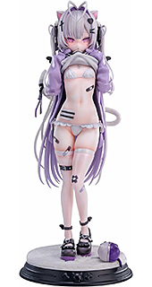 ＜[マイルストン流通限定 Kiwi Toys しゅびぃ ネコミミVer. 豪華版 1/6スケール PVC&ABS製 塗装済み完成品フィギュア＞