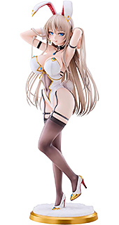 ＜PartyLook 白バニーガールお姉さん 1/4スケール PVC&ABS製 塗装済み完成品フィギュア＞