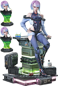 ＜プライム1スタジオ(Prime 1 Studio) リアルエリートマスターライン 【DX版】 サイバーパンク：エッジランナーズ ルーシー 1/4スケール 約500mm ポリストーン製 塗装済み完成品フィギュア＞