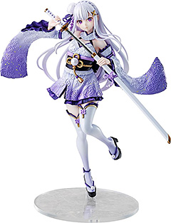 ＜カドカワ[ＫＡＤＯＫＡＷＡ] Kdcolle Re ゼロから始める異世界生活 エミリア 戦装束ver. 1/7スケール プラスチック製 塗装済み完成品＞