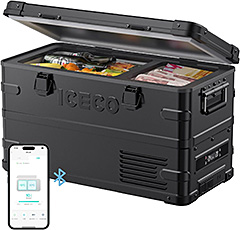 <ICECO APL35 アルミ製 ポータブル冷蔵庫 35L -20℃~20℃>