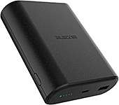 ＜エレコム モバイルバッテリー 9000mAh 45W ナトリウムイオン電池 USB PD対応 2ポート Type-C USB-A PPS対応 ブラック EC-C27LBK＞