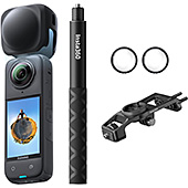 ＜Insta360 X4-8K防水360度アクションカメラ、4K広角動画、見えない自撮り棒効果、着脱式レンズガード、135分の連続撮影可能なバッテリー、AI編集、手ブレ補正、スポーツ／旅行／アウトドア向け - ロードサイクリングキット(別体型用) SDカードなし＞