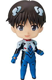 ＜グッドスマイルカンパニー[GOOD SMILE COMPANY] ねんどろいど ヱヴァンゲリヲン新劇場版 破 碇シンジ プラグスーツVer. ノンスケール プラスチック製 塗装済み可動フィギュア＞
