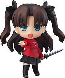 ＜グッドスマイルカンパニー[GOOD SMILE COMPANY] ねんどろいど Fate/stay night 遠坂凛 ノンスケール プラスチック製 塗装済み可動フィギュア 二次再販＞