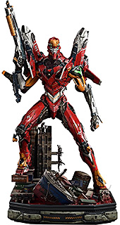 ＜プライム1スタジオ(Prime 1 Studio) アルティメットジオラママスターライン 『ヱヴァンゲリヲン新劇場版』 汎用ヒト型決戦兵器 人造人間エヴァンゲリオン正規実用型２号機 (Concept By Josh Nizzi) DX版 約730mm ポリストーン製 塗装済み完成品フィギュア＞