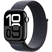 ＜Apple Watch Series 10(GPSモデル)- 42mmジェットブラックアルミニウムケースとインクスポーツループ - 先進的なディスプレイ、睡眠時無呼吸の通知、高速な充電、Suica対応、スマートウォッチ、スポーツウォッチ＞
