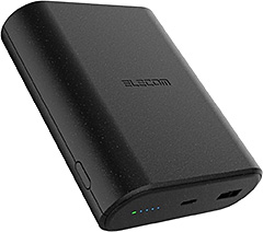 <エレコム モバイルバッテリー 9000mAh 45W ナトリウムイオン電池 USB PD対応 2ポート Type-C USB-A PPS対応 ブラック EC-C27LBK>