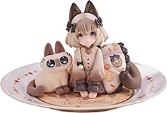 ＜RIBOSE DLCシリーズ ティータイムキャッツ x シャム猫あずきさん 友情コラボ限定セット ノンスケール ABS&PVC&磁器製 塗装済み完成品フィギュア＞