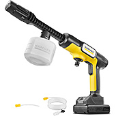 ＜【Amazon.co.jp限定】ケルヒャー(Karcher) コードレス高圧洗浄機 OC 5 Handy CB USB-C充電式(10W以上推奨) 水道接続不要/丈夫なホース 高性能5in1ノズル 安全ロック機能搭載 薄型バッテリー ペットボトル使用可能 簡単セットアップ/ハンディ モバイル コンパクト 軽量/洗車 ベランダ 玄関 1.328-143.0＞