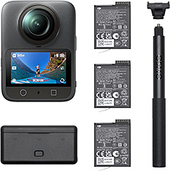 ＜DJI Osmo 360 アドベンチャーコンボ 360度アクションカメラ Vlogカメラ バッテリー3つ付き ネイティブ8K 動画 4K/120fps & 170°ブーストビデオ スポーツ Vlog用アクションカメラ＞
