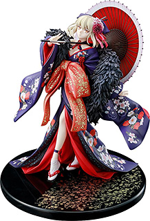 ＜カドカワ[ＫＡＤＯＫＡＷＡ] KDcolle Fate/stay night [Heaven's Feel] セイバーオルタ 着物ver. 1/7スケール プラスチック製塗装済み完成品 二次再販＞