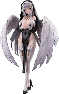 ＜KAWA DESIGN 天使修道女 聖羽 豪華版 1/6スケール PVC&ABS製 塗装済み完成品フィギュア＞